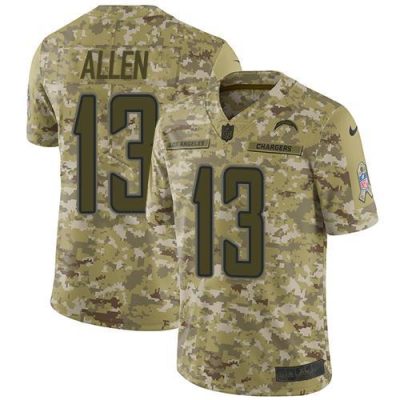 Nike Chargers #13 Keenan Allen Camo Stitched NFL Limited 2018 Salute To Service Jersey