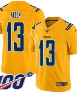 Nike Chargers #13 Keenan Allen Gold Stitched NFL Limited Inverted Legend 100th Season Jersey