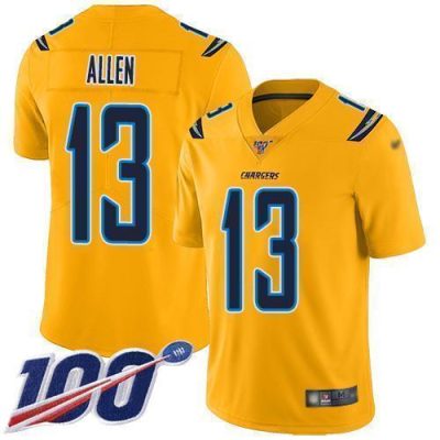 Nike Chargers #13 Keenan Allen Gold Stitched NFL Limited Inverted Legend 100th Season Jersey