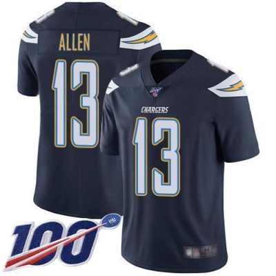 Nike Chargers #13 Keenan Allen Navy Blue Team Color Stitched NFL 100th Season Vapor Limited Jersey