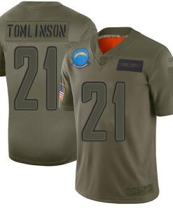 Nike Chargers #21 LaDainian Tomlinson Camo Stitched NFL Limited 2019 Salute To Service Jersey