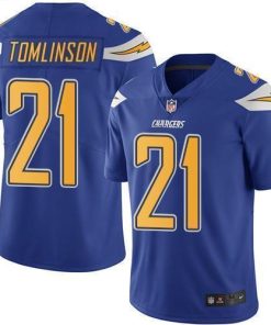 Nike Chargers #21 LaDainian Tomlinson Electric Blue Stitched NFL Limited Rush Jersey