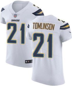 Nike Chargers #21 LaDainian Tomlinson White Stitched NFL Vapor Untouchable Elite Jersey