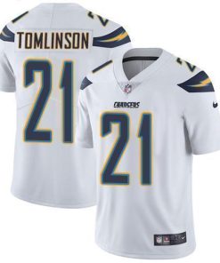 Nike Chargers #21 LaDainian Tomlinson White Stitched NFL Vapor Untouchable Limited Jersey