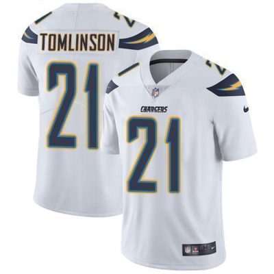 Nike Chargers #21 LaDainian Tomlinson White Stitched NFL Vapor Untouchable Limited Jersey