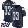 Nike Chargers #33 Derwin James Jr Navy Blue Team Color Stitched NFL 100th Season Vapor Limited Jersey