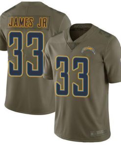 Nike Chargers #33 Derwin James Jr Olive Stitched NFL Limited 2017 Salute To Service Jersey