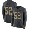 Nike Chargers #52 Khalil Mack Anthracite Salute To Service Stitched NFL Limited Therma Long Sleeve Jersey