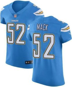 Nike Chargers #52 Khalil Mack Electric Blue Alternate Stitched NFL New Elite Jersey