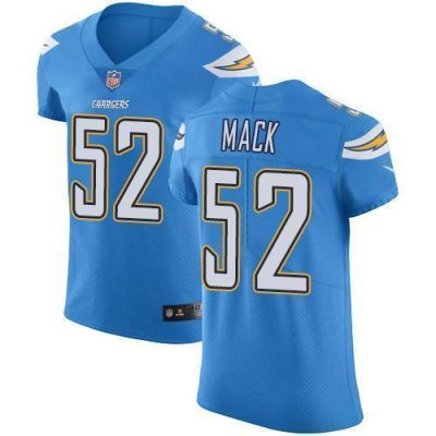 Nike Chargers #52 Khalil Mack Electric Blue Alternate Stitched NFL New Elite Jersey