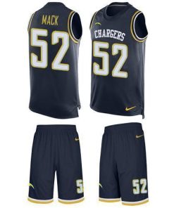 Nike Chargers #52 Khalil Mack Navy Blue Team Color Stitched NFL Limited Tank Top Suit Jersey