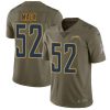 Nike Chargers #52 Khalil Mack Olive Stitched NFL Limited 2017 Salute To Service Jersey