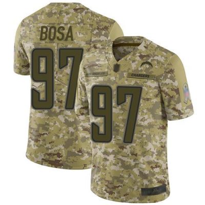 Nike Chargers #97 Joey Bosa Camo Stitched NFL Limited 2018 Salute To Service Jersey