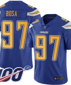 Nike Chargers #97 Joey Bosa Electric Blue Stitched NFL Limited Rush 100th Season Jersey