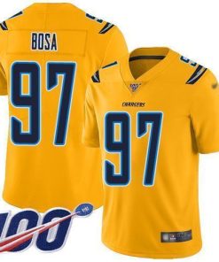 Nike Chargers #97 Joey Bosa Gold Stitched NFL Limited Inverted Legend 100th Season Jersey