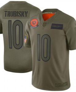 Nike Chicago Bears #10 Mitchell Trubisky Camo Stitched NFL Limited 2019 Salute To Service Jersey