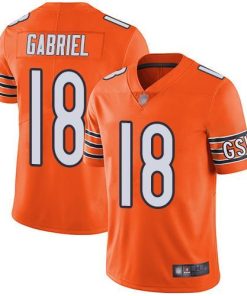 Nike Chicago Bears #18 Taylor Gabriel Orange Stitched NFL Limited Rush Jersey