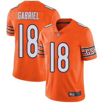 Nike Chicago Bears #18 Taylor Gabriel Orange Stitched NFL Limited Rush Jersey