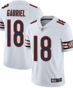 Nike Chicago Bears #18 Taylor Gabriel White Stitched NFL Vapor Untouchable Limited Jersey