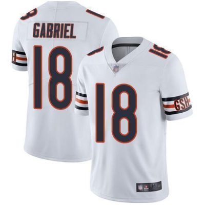 Nike Chicago Bears #18 Taylor Gabriel White Stitched NFL Vapor Untouchable Limited Jersey