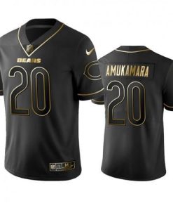 Nike Chicago Bears #20 Prince Amukamara Black Golden Limited Edition Stitched NFL Jersey