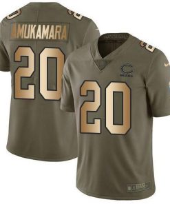 Nike Chicago Bears #20 Prince Amukamara Olive/Gold Stitched NFL Limited 2017 Salute To Service Jersey