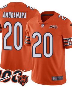 Nike Chicago Bears #20 Prince Amukamara Orange 100th Season Stitched NFL Limited Rush Jersey