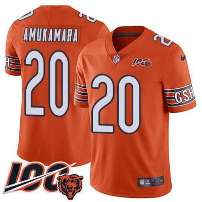 Nike Chicago Bears #20 Prince Amukamara Orange 100th Season Stitched NFL Limited Rush Jersey