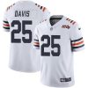 Nike Chicago Bears #25 Mike Davis White Alternate Stitched NFL Vapor Untouchable Limited 100th Season Jersey