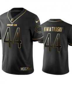 Nike Chicago Bears #44 Nick Kwiatkoski Black Golden Limited Edition Stitched NFL Jersey