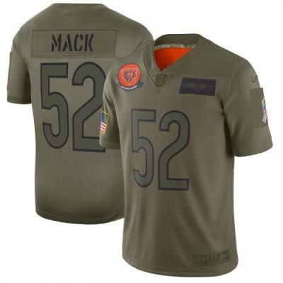 Nike Chicago Bears #52 Khalil Mack Camo Stitched NFL Limited 2019 Salute To Service Jersey