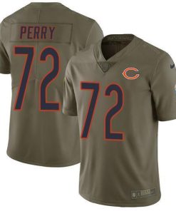 Nike Chicago Bears #72 William Perry Olive Stitched NFL Limited 2017 Salute To Service Jersey