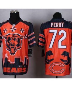 Nike Chicago Bears #72 William Perry Orange Stitched NFL Elite Noble Fashion Jersey