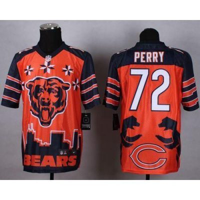 Nike Chicago Bears #72 William Perry Orange Stitched NFL Elite Noble Fashion Jersey