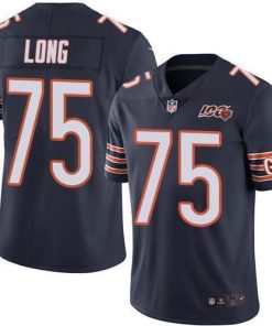 Nike Chicago Bears #75 Kyle Long Navy Blue Team Color 100th Season Stitched NFL Vapor Untouchable Limited Jersey