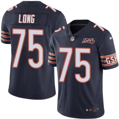 Nike Chicago Bears #75 Kyle Long Navy Blue Team Color 100th Season Stitched NFL Vapor Untouchable Limited Jersey