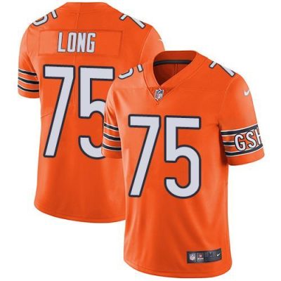 Nike Chicago Bears #75 Kyle Long Orange Stitched NFL Limited Rush Jersey