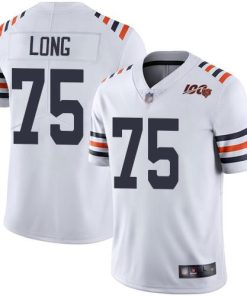 Nike Chicago Bears #75 Kyle Long White Alternate Stitched NFL Vapor Untouchable Limited 100th Season Jersey