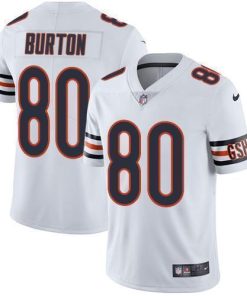 Nike Chicago Bears #80 Trey Burton White Stitched NFL Vapor Untouchable Limited Jersey