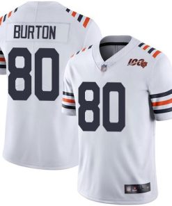 Nike Chicago Bears #80 Trey Burton White Alternate Stitched NFL Vapor Untouchable Limited 100th Season Jersey