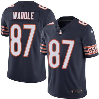 Nike Chicago Bears #87 Tom Waddle Navy Blue Team Color Stitched NFL Vapor Untouchable Limited Jersey