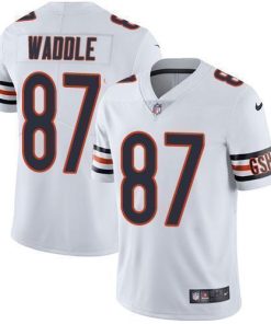 Nike Chicago Bears #87 Tom Waddle White Stitched NFL Vapor Untouchable Limited Jersey