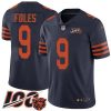 Nike Chicago Bears #9 Nick Foles Navy Blue Alternate Stitched NFL 100th Season Vapor Untouchable Limited Jersey
