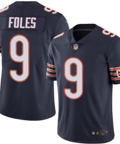 Nike Chicago Bears #9 Nick Foles Navy Blue Team Color Stitched NFL Vapor Untouchable Limited Jersey