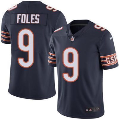 Nike Chicago Bears #9 Nick Foles Navy Blue Team Color Stitched NFL Vapor Untouchable Limited Jersey