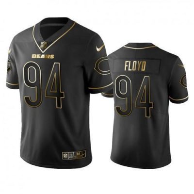 Nike Chicago Bears #94 Leonard Floyd Black Golden Limited Edition Stitched NFL Jersey