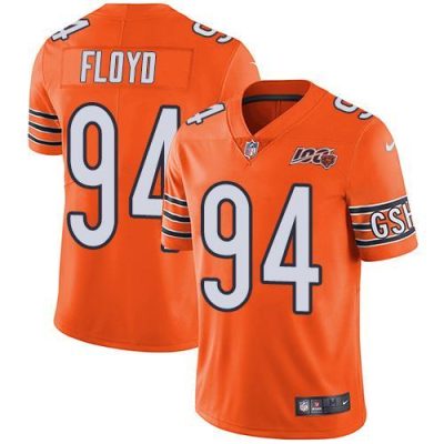 Nike Chicago Bears #94 Leonard Floyd Orange 100th Season Stitched NFL Limited Rush Jersey