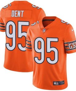 Nike Chicago Bears #95 Richard Dent Orange Stitched NFL Limited Rush Jersey