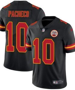 Nike Chiefs #10 Isiah Pacheco Black Stitched NFL Limited Rush Jersey