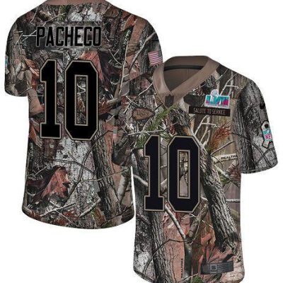 Nike Chiefs #10 Isiah Pacheco Camo Super Bowl LVII Patch Stitched NFL Limited Rush Realtree Jersey
